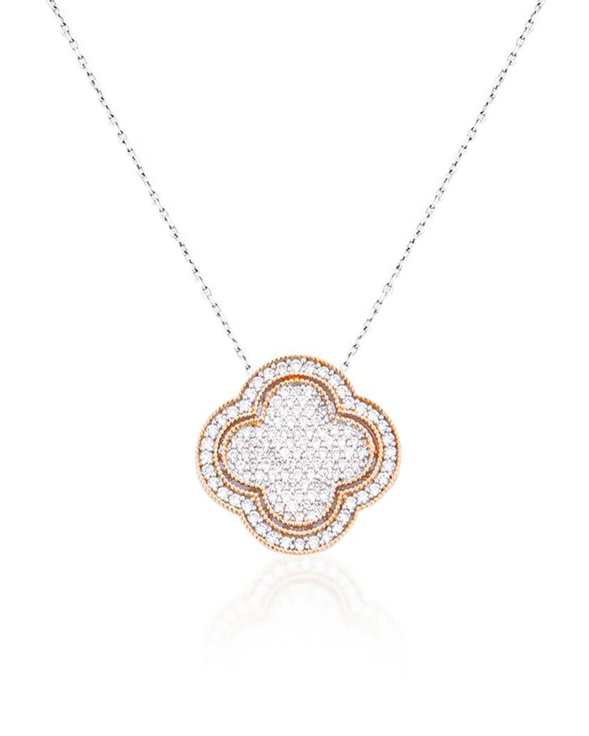 La DiaMantés | Clover Bloom Diamond Pendant